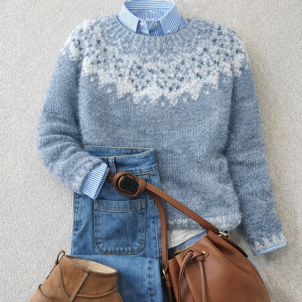SYLVIE | Pull Maille Flocons Délicats Chloé