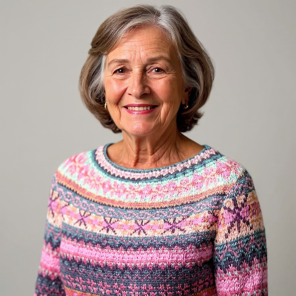 SYLVIE | Pull Maille Chinée Rose Élina