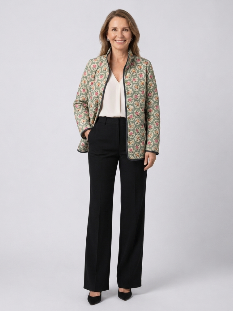 Chloé | Veste Matelassée Tapisserie Fleurie Amélie