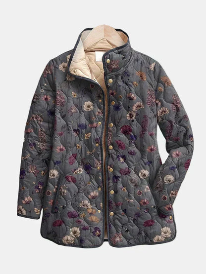 SYLVIE | Veste Matelassée Fleurs Séchées Nathalie