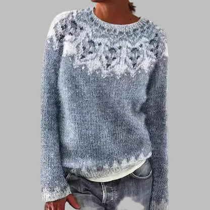 SYLVIE | Pull Maille Empiècement Givré Léa