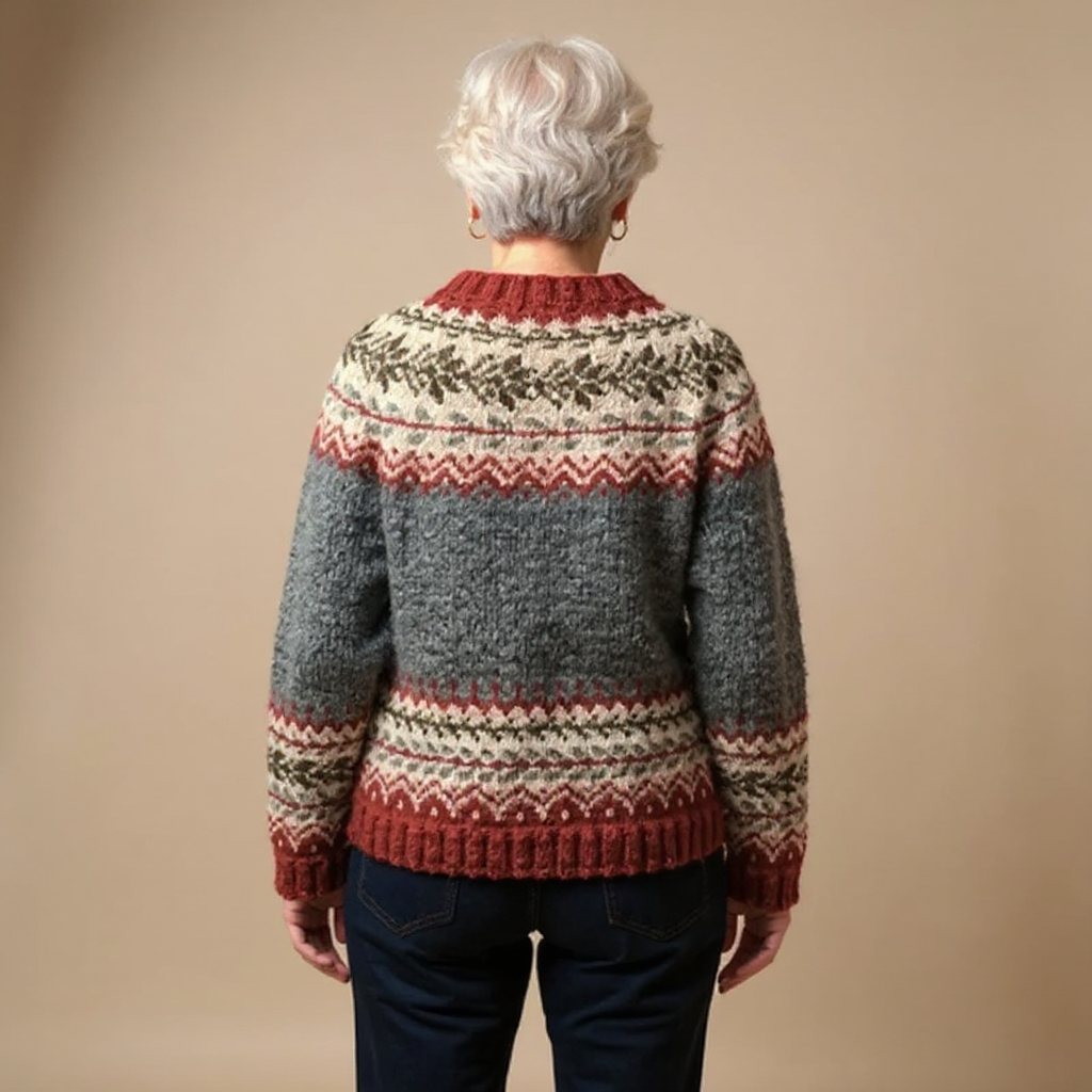 SYLVIE | Gilet Maille Boutonné Jacquard Catherine