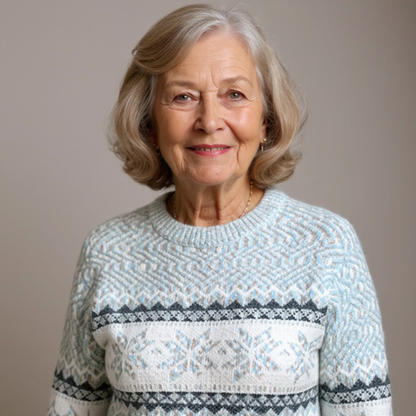 SYLVIE | Pull Col Montant Flocons Margot