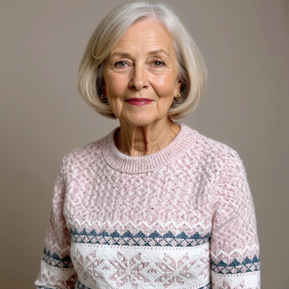 SYLVIE | Pull Col Montant Flocons Margot